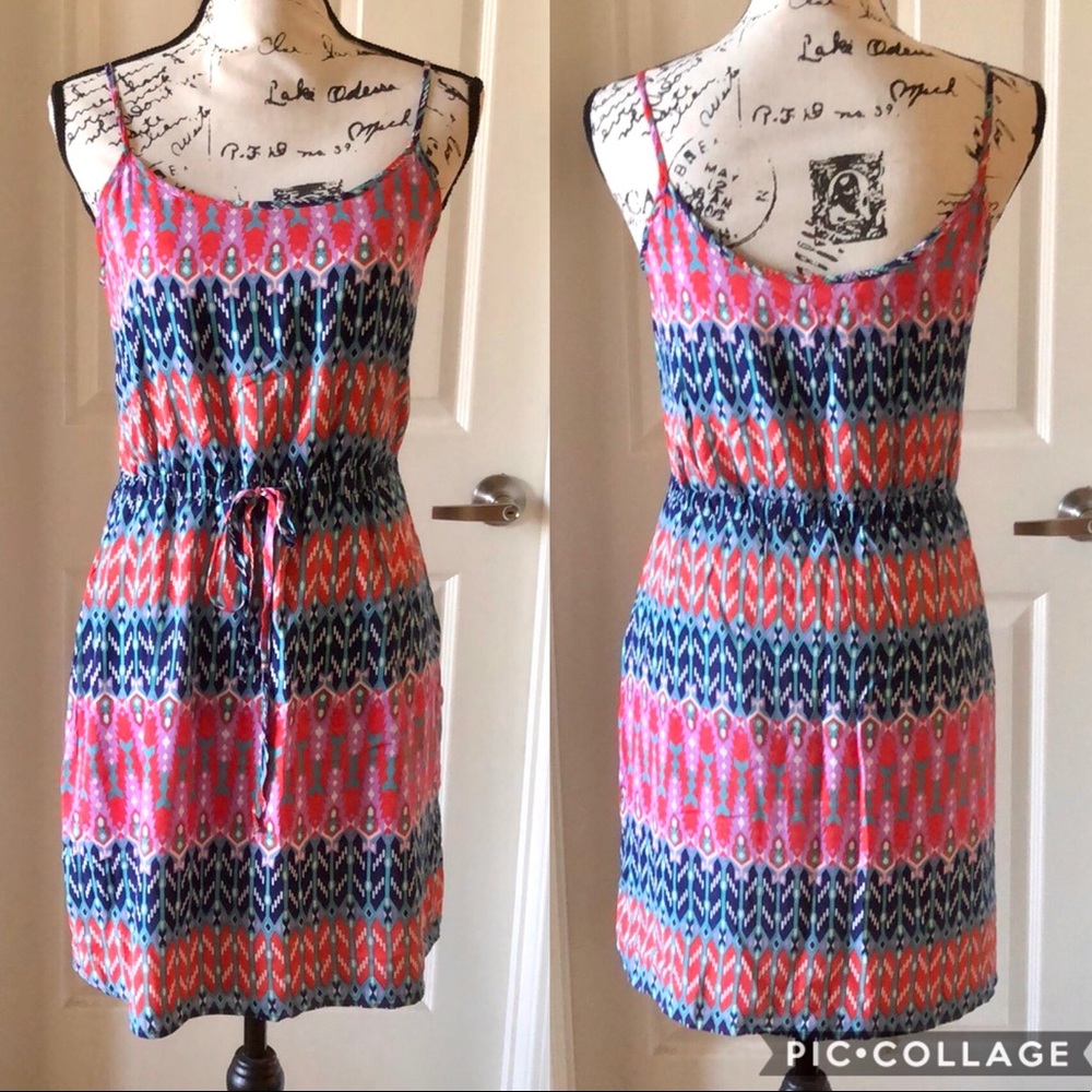 Pixley Colorful Spaghetti Straps Sundress size S